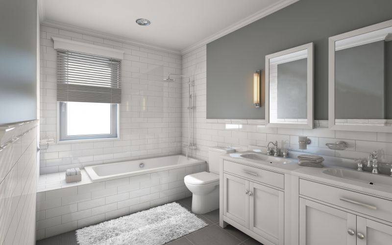 Bathroom with Accent Tile Wall